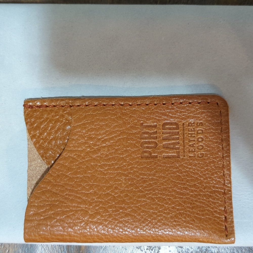NWOT Portland Leather Goods Minimalist Wallet